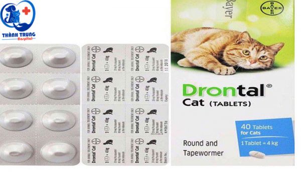 Thuốc tẩy giun Drontal cho mèo
